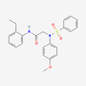 N~1~-(2-ethylphenyl)-N~2~-(4-methoxyphenyl)-N~2~-(phenylsulfonyl)glycinamide