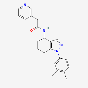 N-[1-(3,4-dimethylphenyl)-4,5,6,7-tetrahydro-1H-indazol-4-yl]-2-(3-pyridinyl)acetamide