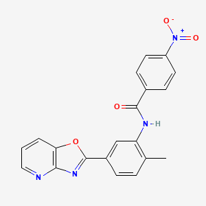 N-(2-methyl-5-[1,3]oxazolo[4,5-b]pyridin-2-ylphenyl)-4-nitrobenzamide