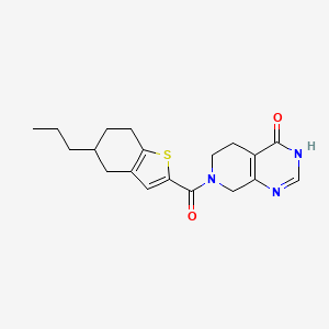 7-[(5-propyl-4,5,6,7-tetrahydro-1-benzothien-2-yl)carbonyl]-5,6,7,8-tetrahydropyrido[3,4-d]pyrimidin-4(3H)-one