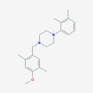 molecular formula C22H30N2O B6107864 1-(2,3-dimethylphenyl)-4-(4-methoxy-2,5-dimethylbenzyl)piperazine 