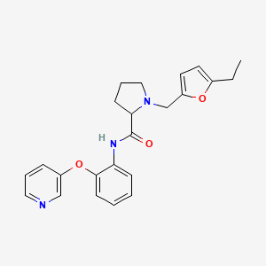 1-[(5-ethyl-2-furyl)methyl]-N-[2-(3-pyridinyloxy)phenyl]prolinamide