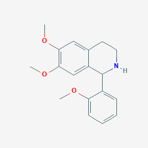 molecular formula C18H21NO3 B6107907 6,7-dimethoxy-1-(2-methoxyphenyl)-1,2,3,4-tetrahydroisoquinoline 