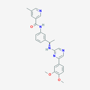 molecular formula C27H27N5O3 B610791 Seralutinib CAS No. 1619931-27-9