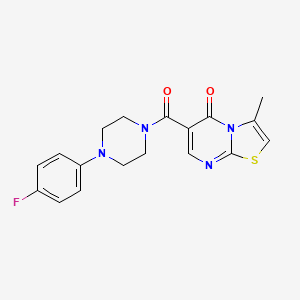 6-{[4-(4-fluorophenyl)-1-piperazinyl]carbonyl}-3-methyl-5H-[1,3]thiazolo[3,2-a]pyrimidin-5-one