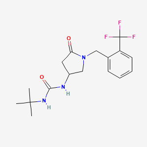 N-(tert-butyl)-N'-{5-oxo-1-[2-(trifluoromethyl)benzyl]-3-pyrrolidinyl}urea