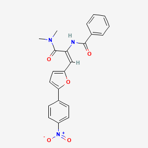 N-{1-[(dimethylamino)carbonyl]-2-[5-(4-nitrophenyl)-2-furyl]vinyl}benzamide