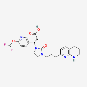 molecular formula C23H27F2N5O4 B610802 Unii-49958O183Z CAS No. 1621332-91-9