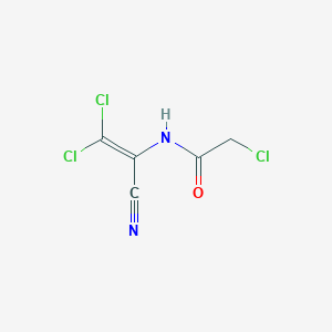 molecular formula C5H3Cl3N2O B6108029 2-氯-N-(2,2-二氯-1-氰基乙烯基)乙酰胺 CAS No. 23530-19-0