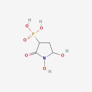 molecular formula C4H8NO6P B610803 (1,5-二羟基-2-氧代吡咯烷-3-基)膦酸 CAS No. 107729-45-3