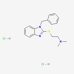 2-(1-benzylbenzimidazol-2-yl)sulfanyl-N,N-dimethylethanamine;dihydrochloride