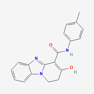 molecular formula C19H17N3O2 B6108038 N-(4-methylphenyl)-3-oxo-1,2,3,5-tetrahydropyrido[1,2-a]benzimidazole-4-carboxamide 