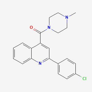 [2-(4-Chlorophenyl)-4-quinolyl](4-methylpiperazino)methanone