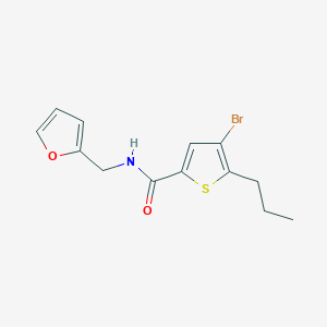 molecular formula C13H14BrNO2S B6108146 4-BROMO-N-[(FURAN-2-YL)METHYL]-5-PROPYLTHIOPHENE-2-CARBOXAMIDE 