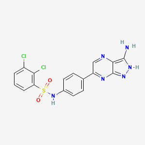 molecular formula C17H12Cl2N6O2S B610818 SGK1 inhibitor CAS No. 1426214-51-8