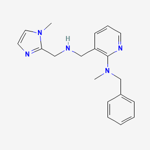 N-benzyl-N-methyl-3-[[(1-methylimidazol-2-yl)methylamino]methyl]pyridin-2-amine