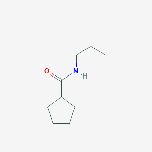 molecular formula C10H19NO B6108213 N-(2-methylpropyl)cyclopentanecarboxamide 