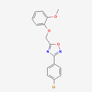 3-(4-bromophenyl)-5-[(2-methoxyphenoxy)methyl]-1,2,4-oxadiazole