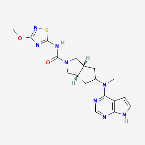 molecular formula C18H22N8O2S B610830 SHR0302 CAS No. 1445987-21-2