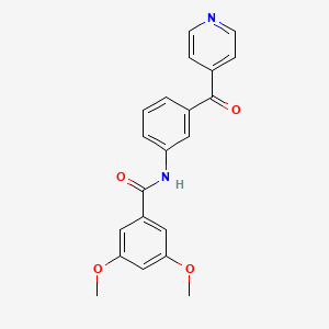 molecular formula C21H18N2O4 B6108307 3,5-dimethoxy-N~1~-[3-(4-pyridylcarbonyl)phenyl]benzamide 