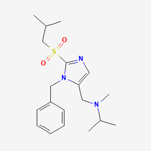 N-{[1-benzyl-2-(isobutylsulfonyl)-1H-imidazol-5-yl]methyl}-N-methyl-2-propanamine