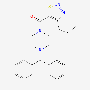 [4-(Diphenylmethyl)piperazin-1-yl](4-propyl-1,2,3-thiadiazol-5-yl)methanone