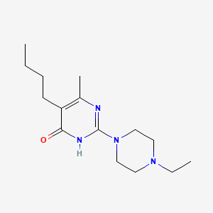 molecular formula C15H26N4O B6108451 5-butyl-2-(4-ethylpiperazin-1-yl)-6-methylpyrimidin-4(3H)-one 