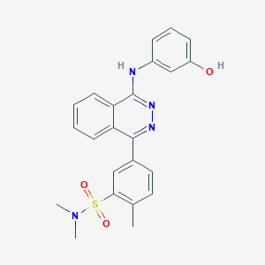 5-{4-[(3-hydroxyphenyl)amino]phthalazin-1-yl}-N,N,2-trimethylbenzenesulfonamide