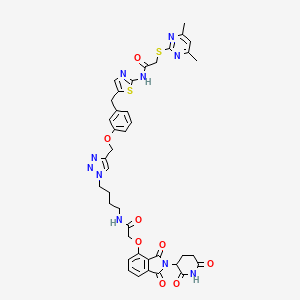 molecular formula C40H40N10O8S2 B610851 PROTAC Sirt2 降解剂-1 CAS No. 2098487-75-1