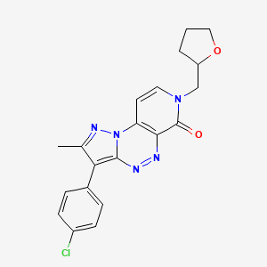 3-(4-chlorophenyl)-2-methyl-7-(tetrahydrofuran-2-ylmethyl)pyrazolo[5,1-c]pyrido[4,3-e][1,2,4]triazin-6(7H)-one