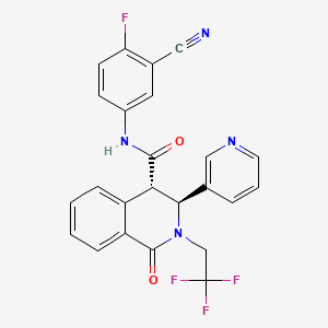 molecular formula C24H16F4N4O2 B610855 Unii-VT3A7NA96K CAS No. 1424799-20-1