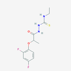 2-[2-(2,4-difluorophenoxy)propanoyl]-N-ethylhydrazinecarbothioamide