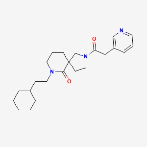 7-(2-cyclohexylethyl)-2-(2-pyridin-3-ylacetyl)-2,7-diazaspiro[4.5]decan-6-one