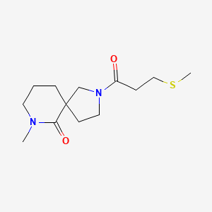 molecular formula C13H22N2O2S B6108596 7-methyl-2-[3-(methylthio)propanoyl]-2,7-diazaspiro[4.5]decan-6-one 