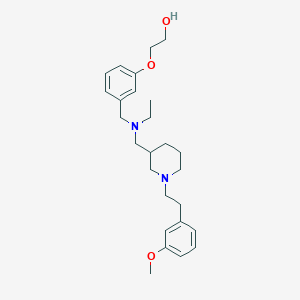 2-(3-{[ethyl({1-[2-(3-methoxyphenyl)ethyl]-3-piperidinyl}methyl)amino]methyl}phenoxy)ethanol