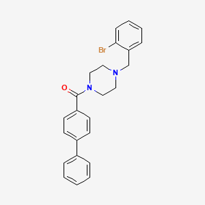 Biphenyl-4-yl[4-(2-bromobenzyl)piperazin-1-yl]methanone