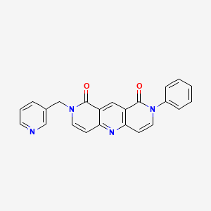 2-phenyl-8-(3-pyridinylmethyl)pyrido[4,3-b]-1,6-naphthyridine-1,9(2H,8H)-dione