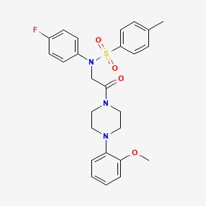 N-(4-fluorophenyl)-N-{2-[4-(2-methoxyphenyl)-1-piperazinyl]-2-oxoethyl}-4-methylbenzenesulfonamide