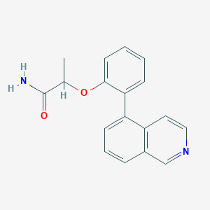 2-(2-isoquinolin-5-ylphenoxy)propanamide