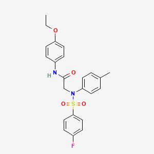 N~1~-(4-ethoxyphenyl)-N~2~-[(4-fluorophenyl)sulfonyl]-N~2~-(4-methylphenyl)glycinamide