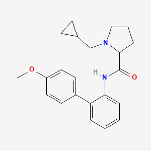 1-(cyclopropylmethyl)-N-(4'-methoxy-2-biphenylyl)prolinamide