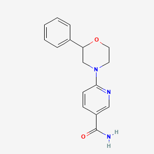 6-(2-phenyl-4-morpholinyl)nicotinamide