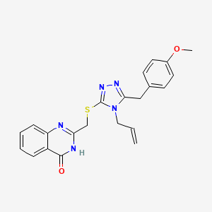 2-({[4-allyl-5-(4-methoxybenzyl)-4H-1,2,4-triazol-3-yl]thio}methyl)-4(3H)-quinazolinone