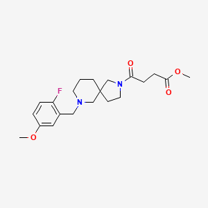 methyl 4-[7-(2-fluoro-5-methoxybenzyl)-2,7-diazaspiro[4.5]dec-2-yl]-4-oxobutanoate