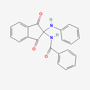 N-(2-anilino-1,3-dioxo-2,3-dihydro-1H-inden-2-yl)benzamide