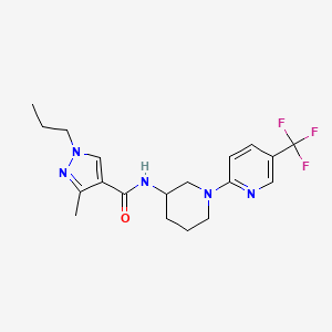 3-methyl-1-propyl-N-[1-[5-(trifluoromethyl)pyridin-2-yl]piperidin-3-yl]pyrazole-4-carboxamide