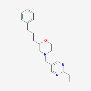 4-[(2-ethyl-5-pyrimidinyl)methyl]-2-(3-phenylpropyl)morpholine