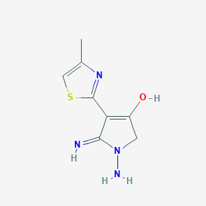 1,5-diamino-4-(4-methyl-1,3-thiazol-2-yl)-1,2-dihydro-3H-pyrrol-3-one