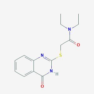 N,N-diethyl-2-[(4-hydroxy-2-quinazolinyl)thio]acetamide