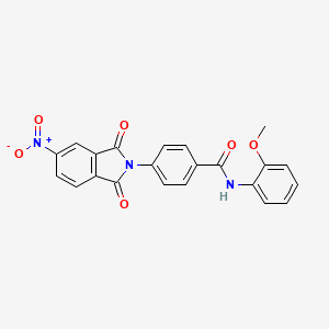 N-(2-methoxyphenyl)-4-(5-nitro-1,3-dioxoisoindol-2-yl)benzamide